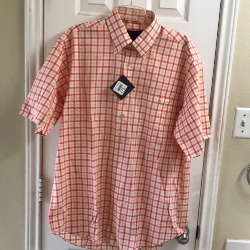 Scott Barber 100% cotton short sleeve shirt. NWT